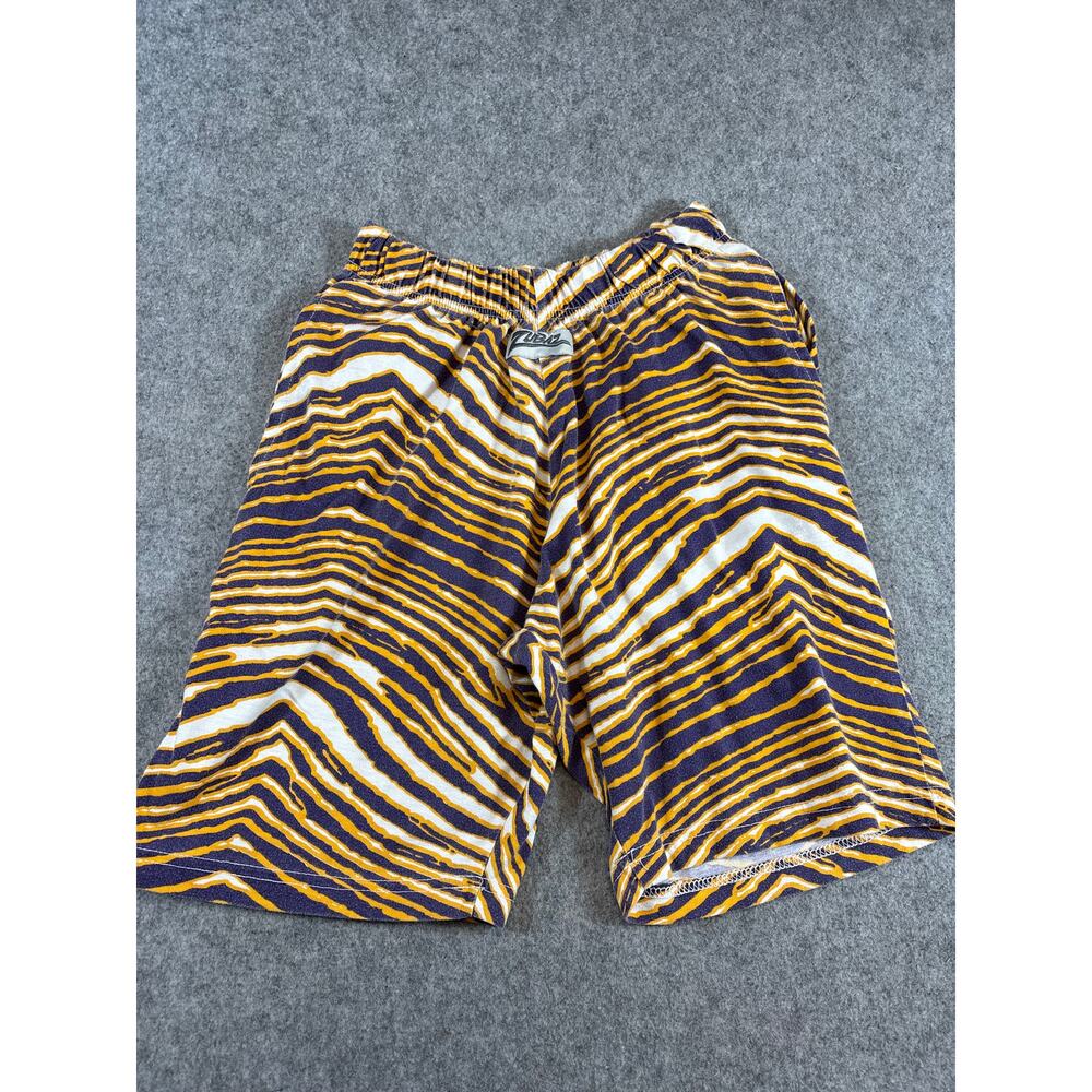 Vintage 90s Zubaz Athletic Shorts Mens XS Yellow Tiger Print Bike Performance